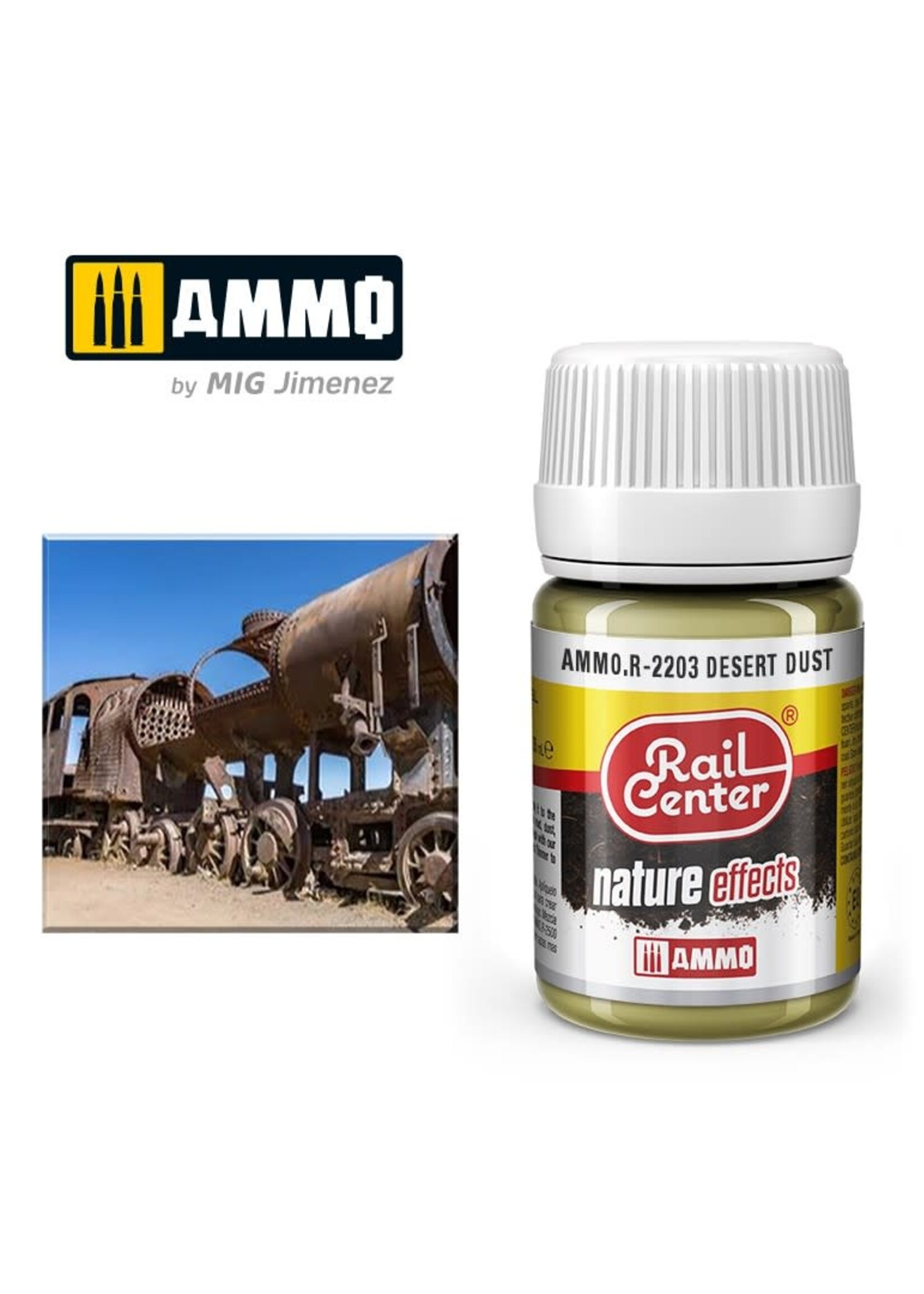 AMMO MIG AMMO MIG R-2203 RAIL CENTER EFFECTS DESERT DUST 35ML