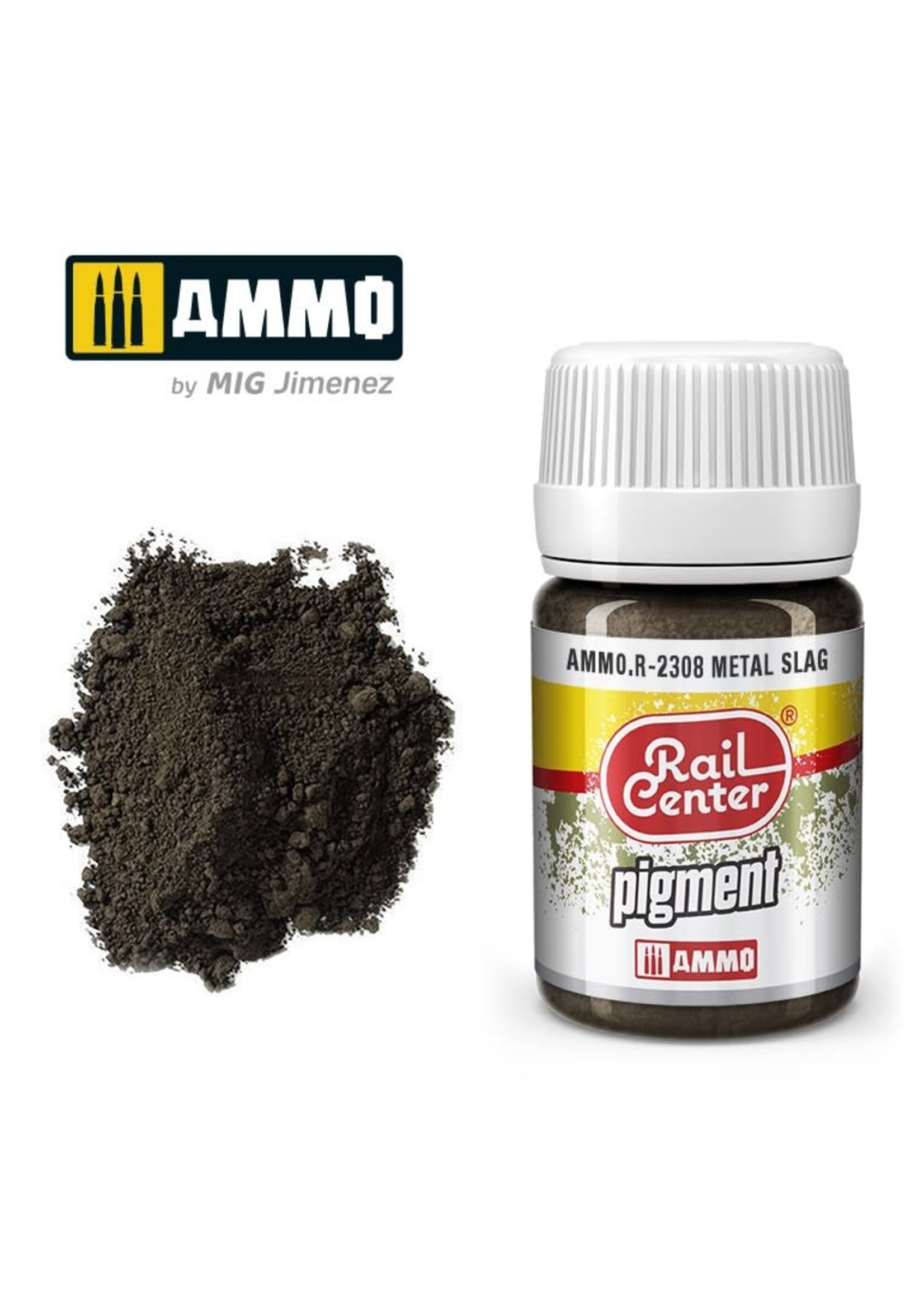 AMMO MIG AMMO MIG R-2308 RAIL CENTER PIGMENTS METAL SLAG 35ML