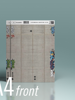 Modeltex Modeltex: Betonnen Keerwand 02 : Weathered A4 1:160