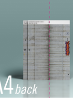Modeltex Modeltex: Betonnen Keerwand 02 : Weathered met grafitti A4 1:160
