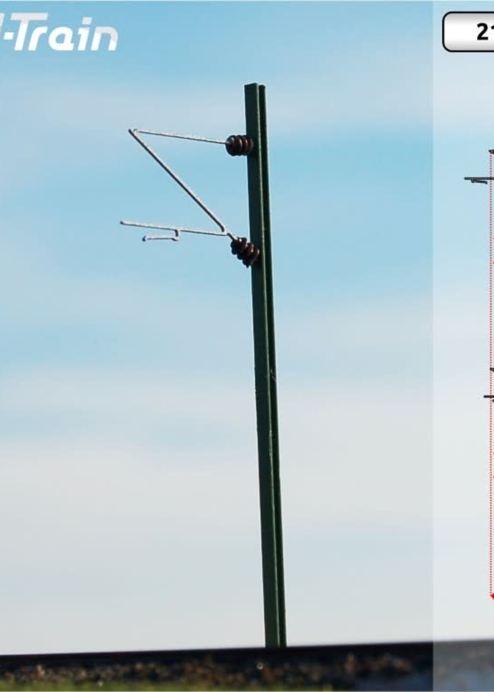 N-Train N-TRAIN 21512 N DB - H-profiel mast met Re160 beugel - S (10 stuks)
