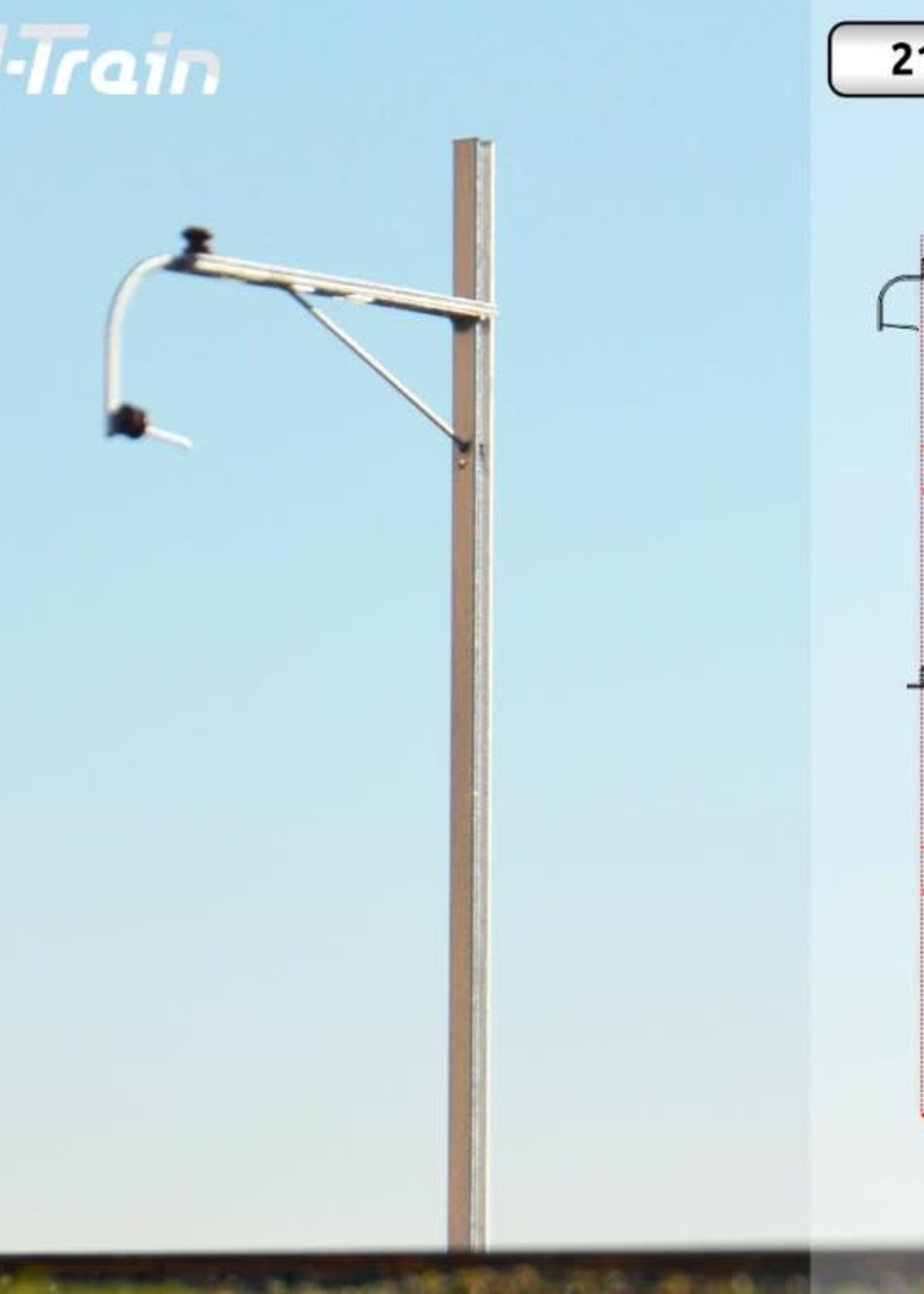 N-Train N-TRAIN 21701 N SBB - H-profiel mast met oude beugel (2 stuks)