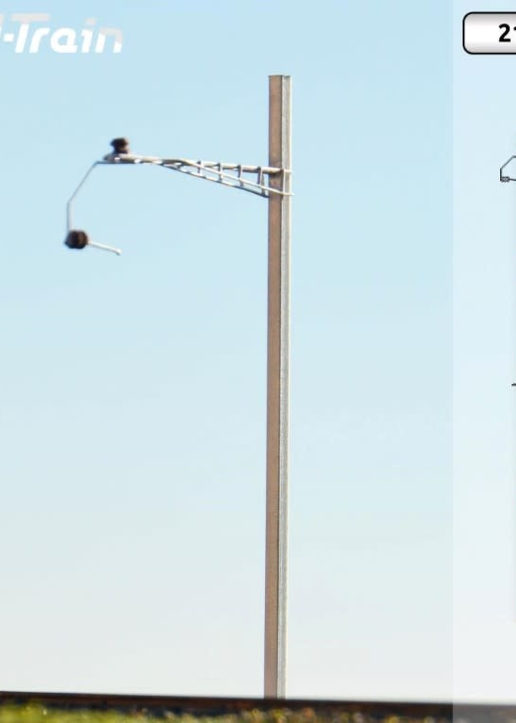 N-Train SBB - H-profile mast with Gotthard bracket - M (10 pieces) (217.08)