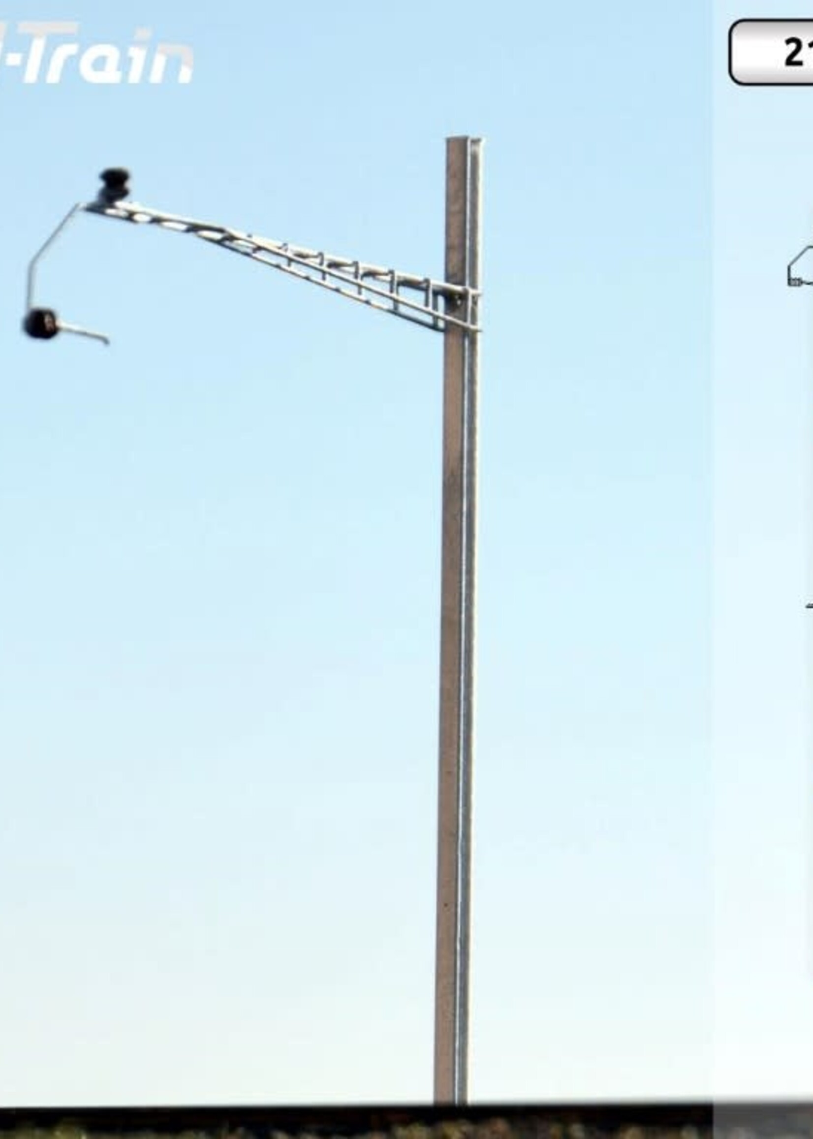 N-Train SBB - H-profile mast with Gotthard bracket - XL (10 pieces) (217.12)