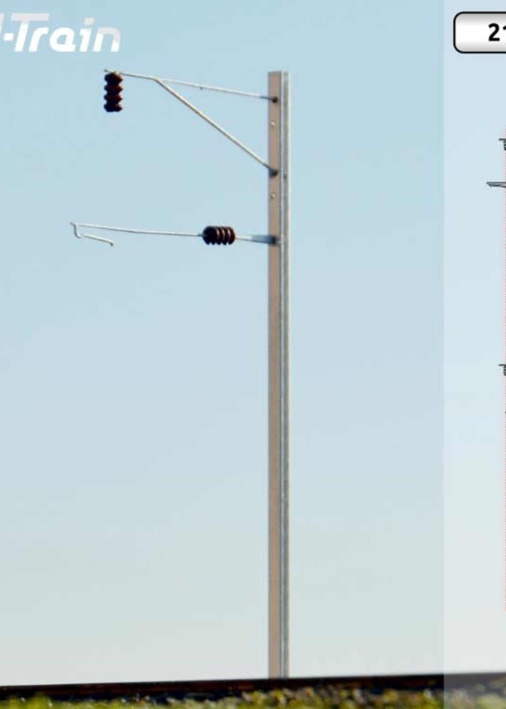 N-Train BLS - H-profile mast with bracket (10 pieces) (217.20)