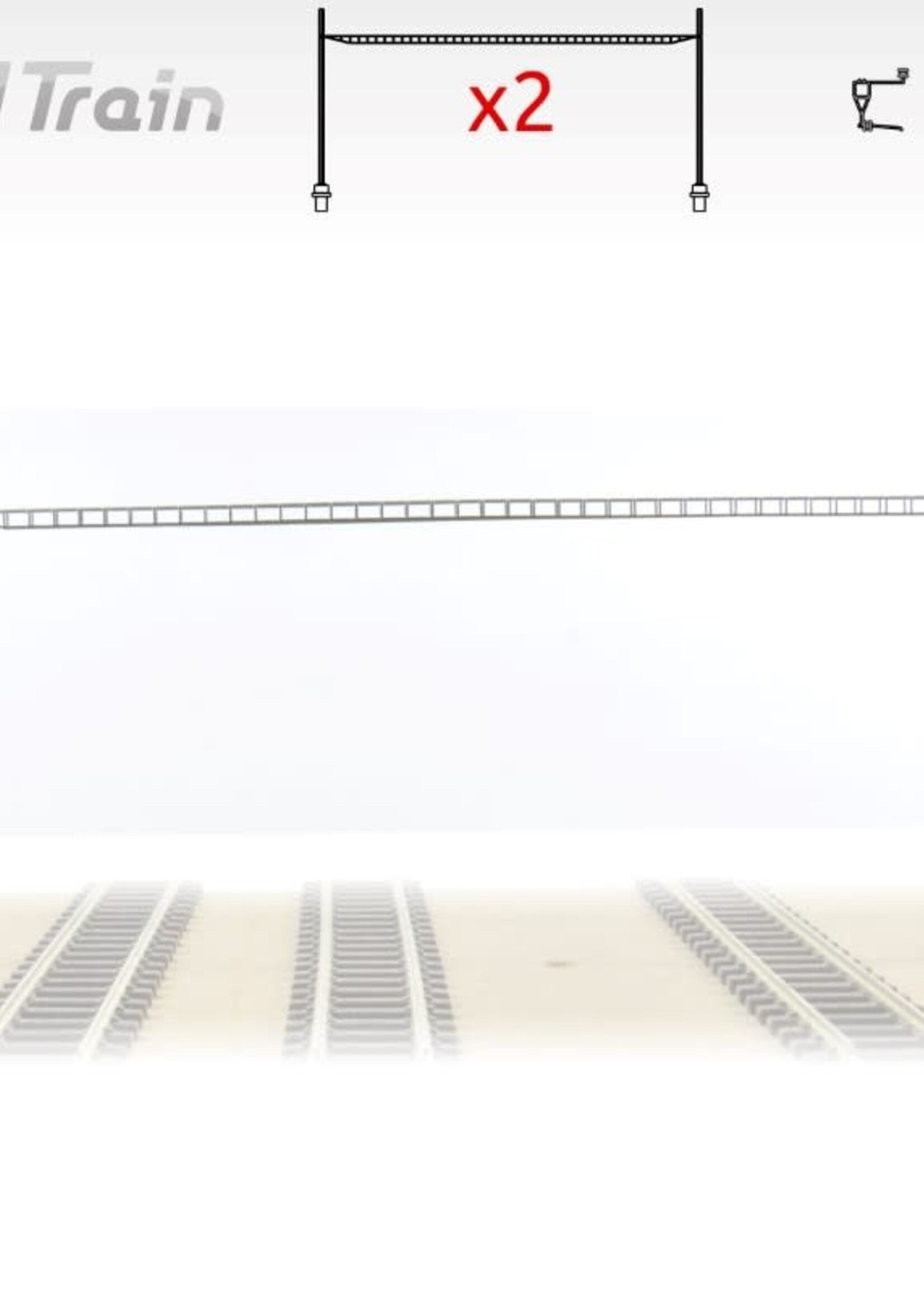 N-Train SBB - Cross span bridge for 2-4 tracks (2 units) (217.22)