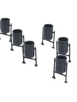 N-Train N-TRAIN 211014 N Metalen bakken - donkergrijs (8 stuks)
