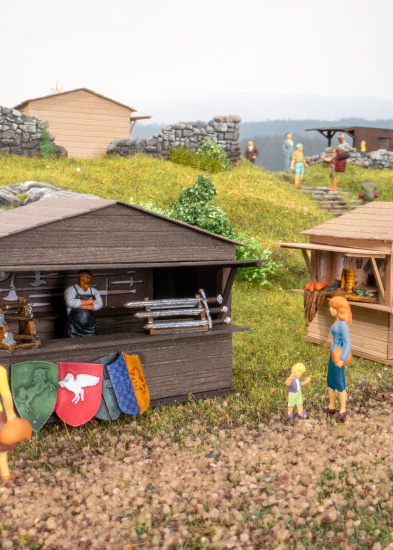 NOCH NOCH 65618 Themen-Set „Mittelaltermarkt“  H0