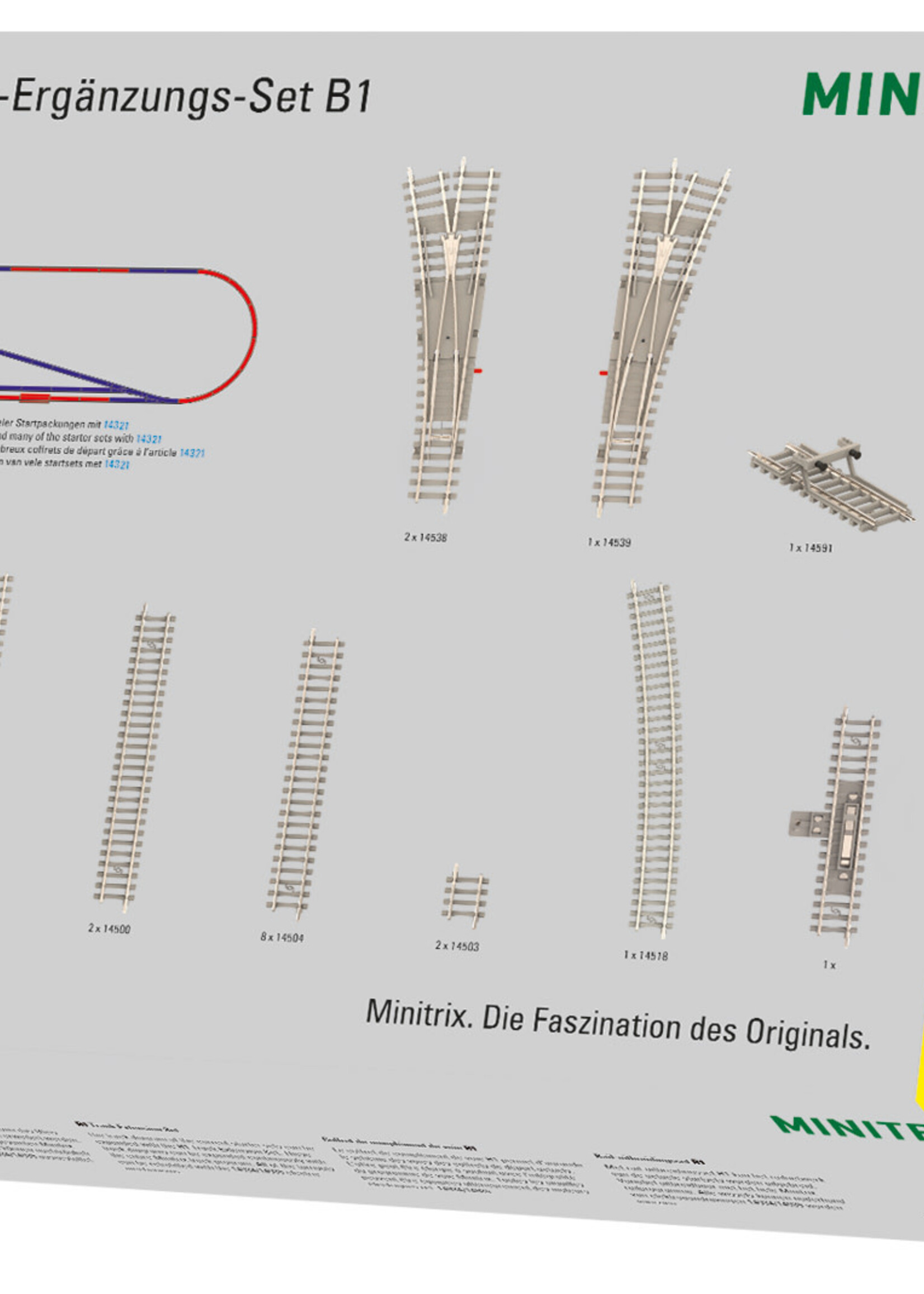 MINITRIX MINITRIX 14321 Gleis-Ergänzungspackung B1