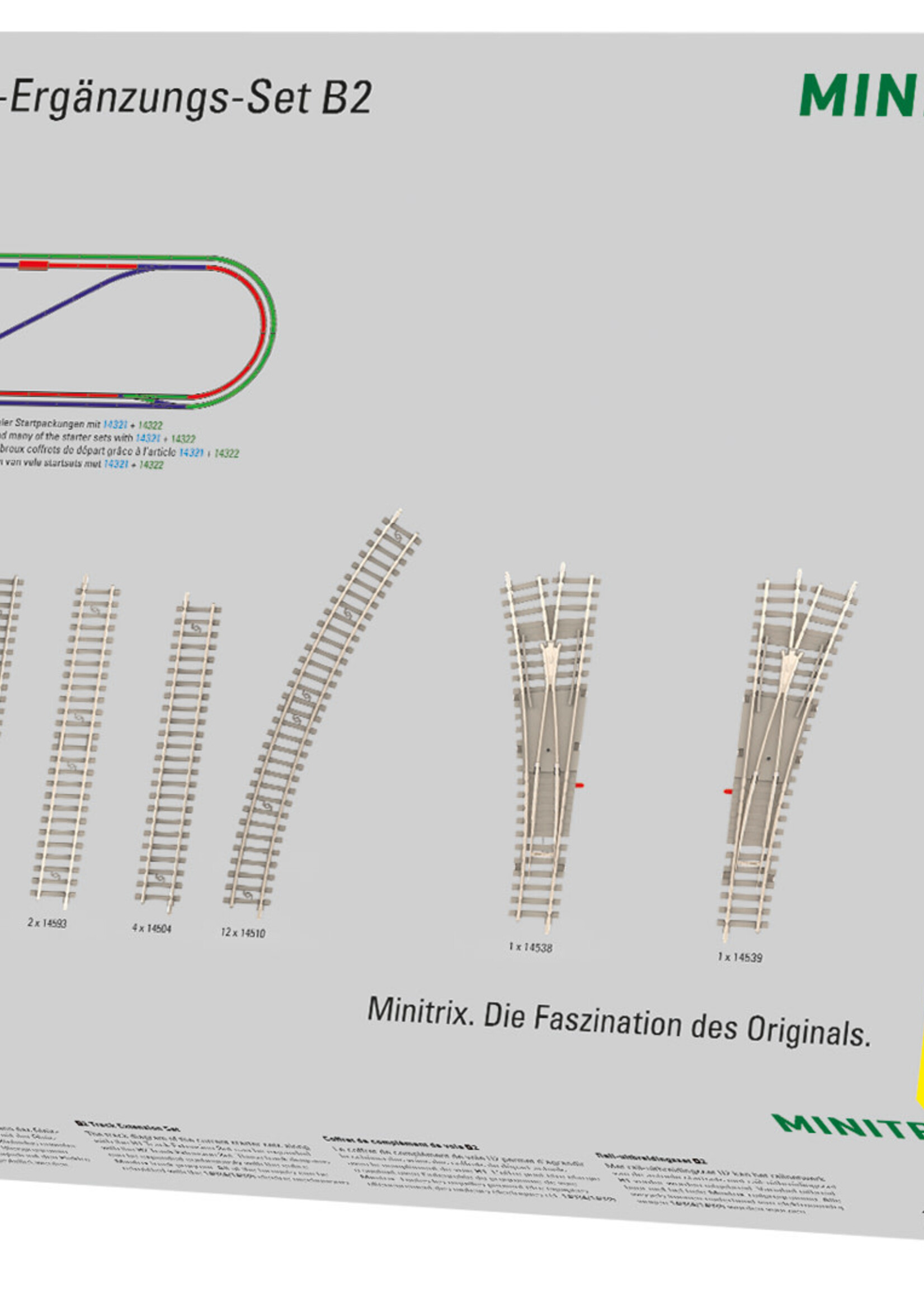 MINITRIX MINITRIX 14322 Gleis-Ergänzungspackung B2