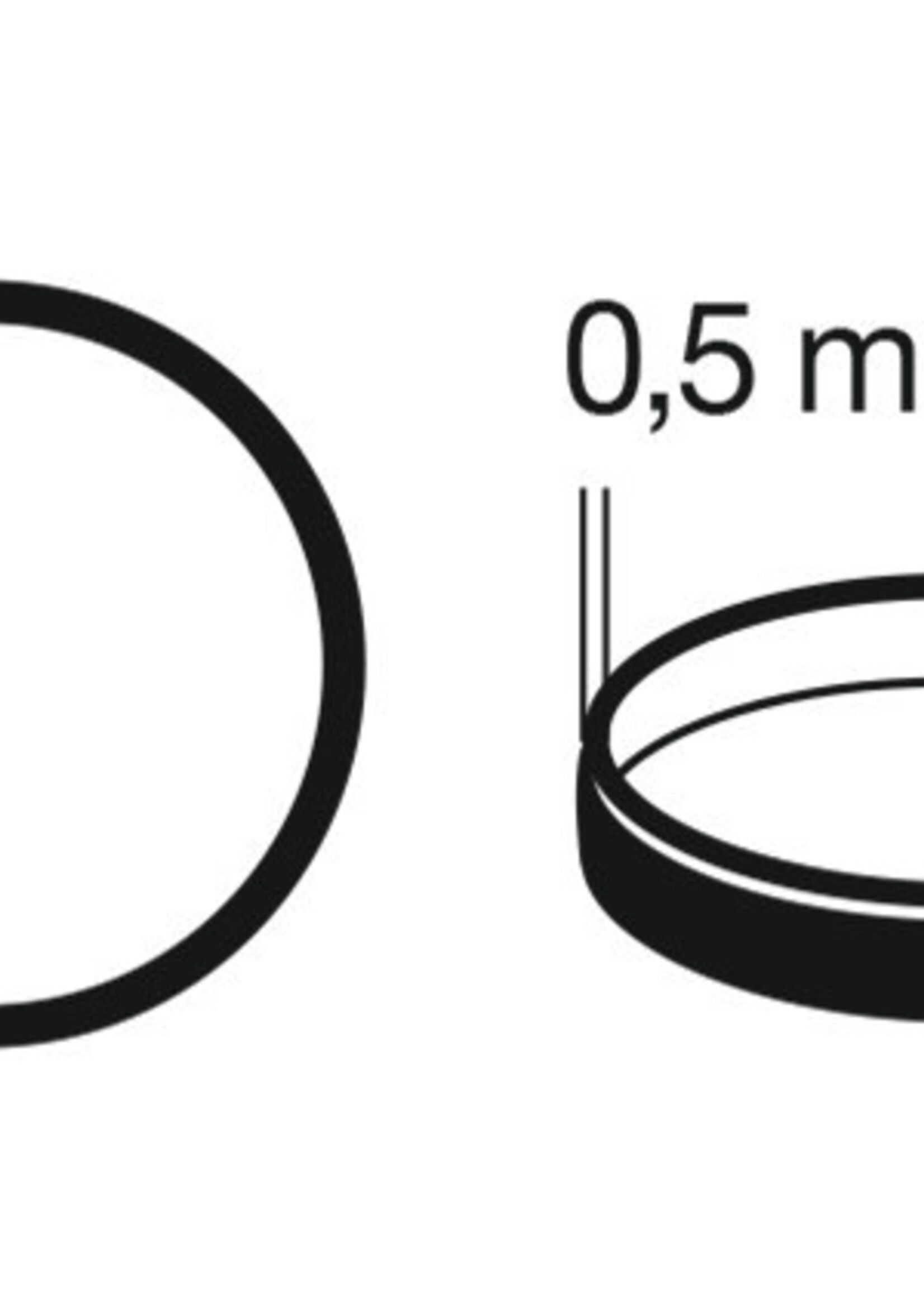 Fleischmann 948001 / 54700700 antislipband 5,1 x 0,5 x 1,2 mm 1 stuks