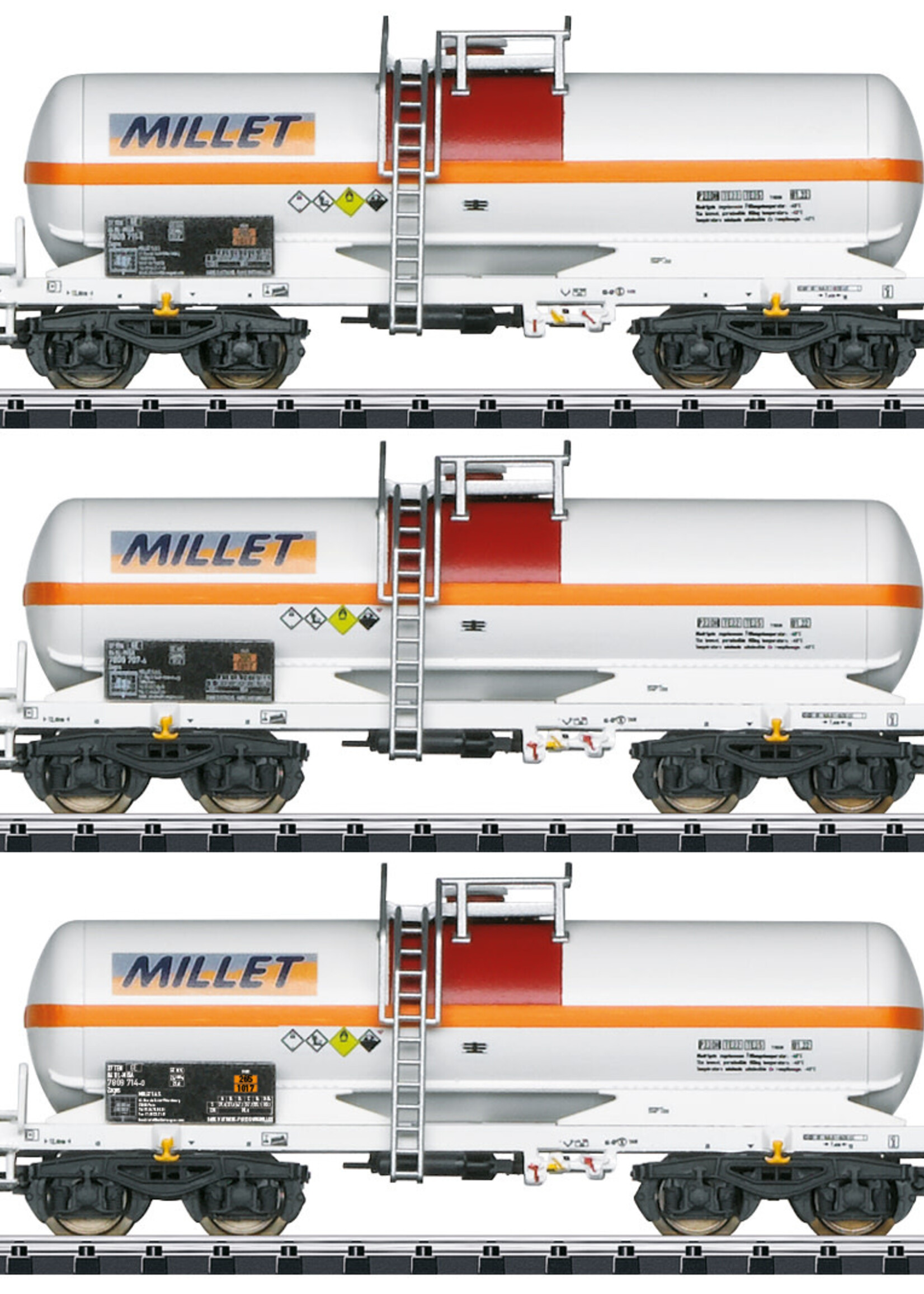 MINITRIX MINITRIX 18266 Kesselwagen-Set Millet