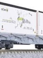 KATO KATO 10-1892 - 7074106 RhB Rungenwagen R-w mit Container 4-tlg. Wagen-Set 8381, 8382, 8383, 8384