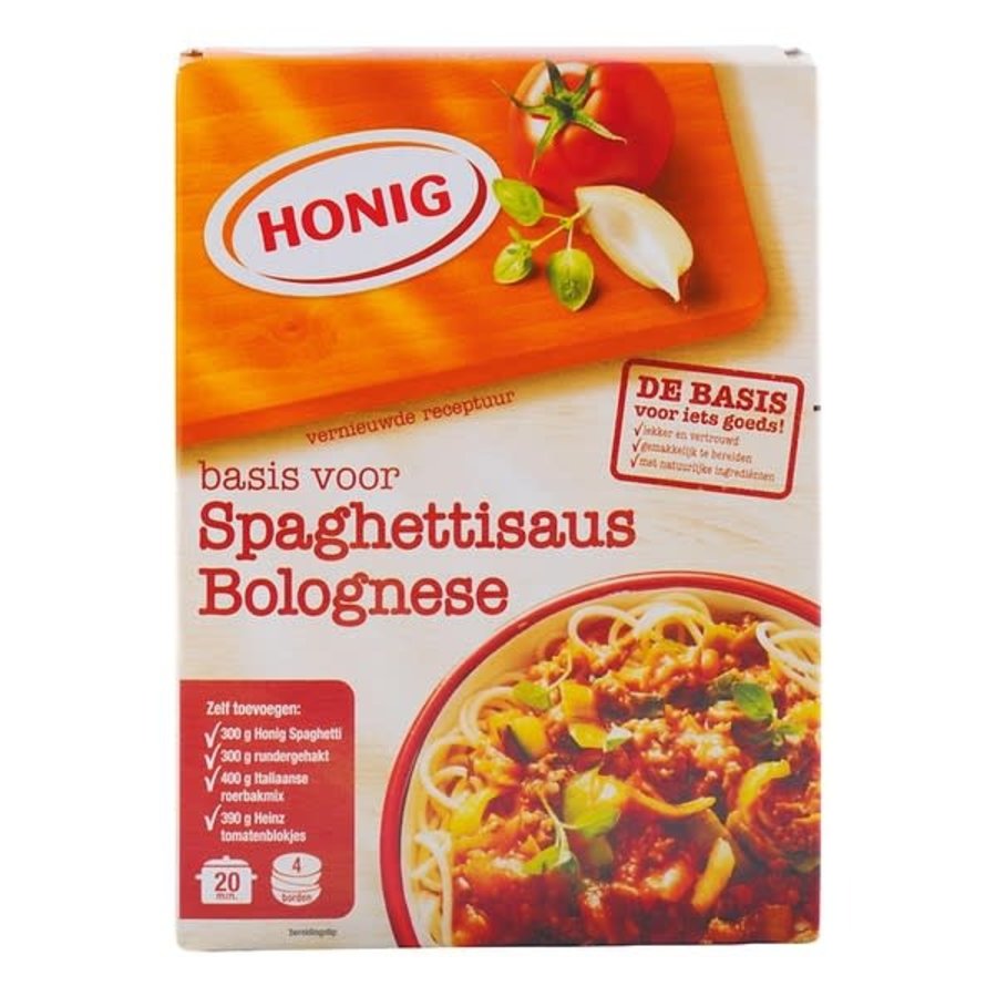 Honig Mix voor spaghetti bolognese-1