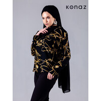 Bluse in der Farbe Schwarz | Budapest
