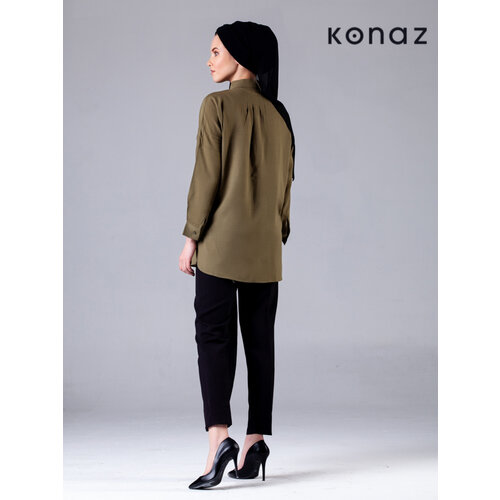 Bluse in der Farbe Khaki | Riga