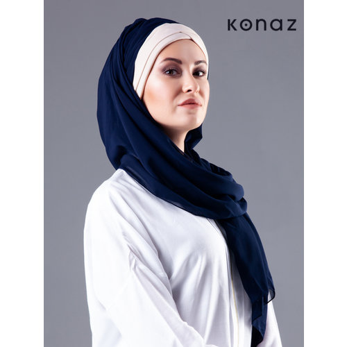 Lacivert renginde Şal | Cape Town
