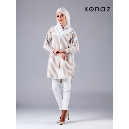 Kahverengi Beyaz renginde Tunik | Wellington