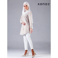 Kahverengi Beyaz renginde Tunik | Wellington