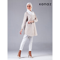 Kahverengi Beyaz renginde Tunik | Wellington