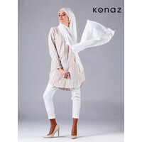 Kahverengi Beyaz renginde Tunik | Wellington