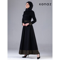 Abendkleid in der Farbe Schwarz | Milan