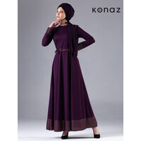 Abendkleid in der Farbe Violett | Milan