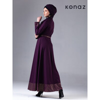 Abendkleid in der Farbe Violett | Milan
