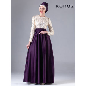 Abendkleid | Violett | Vienna