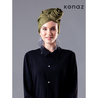 Tuch in der Farbe Khaki | Sofia