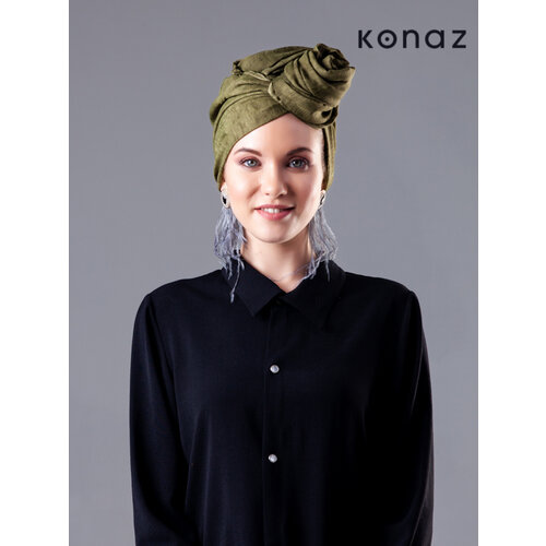 Tuch in der Farbe Khaki | Sofia