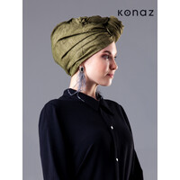 Tuch in der Farbe Khaki | Sofia