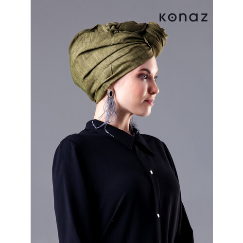 Tuch in der Farbe Khaki | Sofia