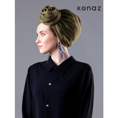Tuch in der Farbe Khaki | Sofia