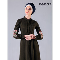 Abaya in der Farbe Khaki | Warsaw