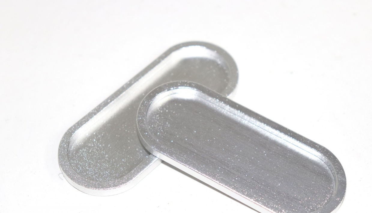 Aluminium greep ovaal