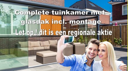 Actie veranda Pigato glasdak