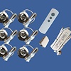 Opruiming !!!   LED set 6 spots KANTELBAAR  en dimbaar met afstandsbediening