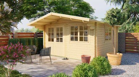 Blokhutten en tuinhuizen