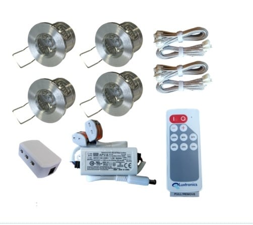 Inbouw LED spots 4 stuks dimbaar