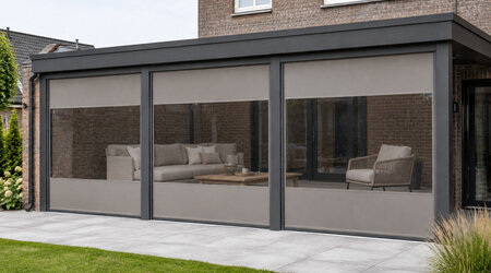 Ritz screens met PVC venster 