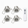 Dimbare LED-inbouwspotset – 4 spots