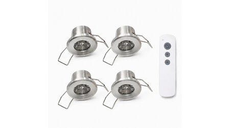 LED inbouwspots 4 x 1 watt dimbaar