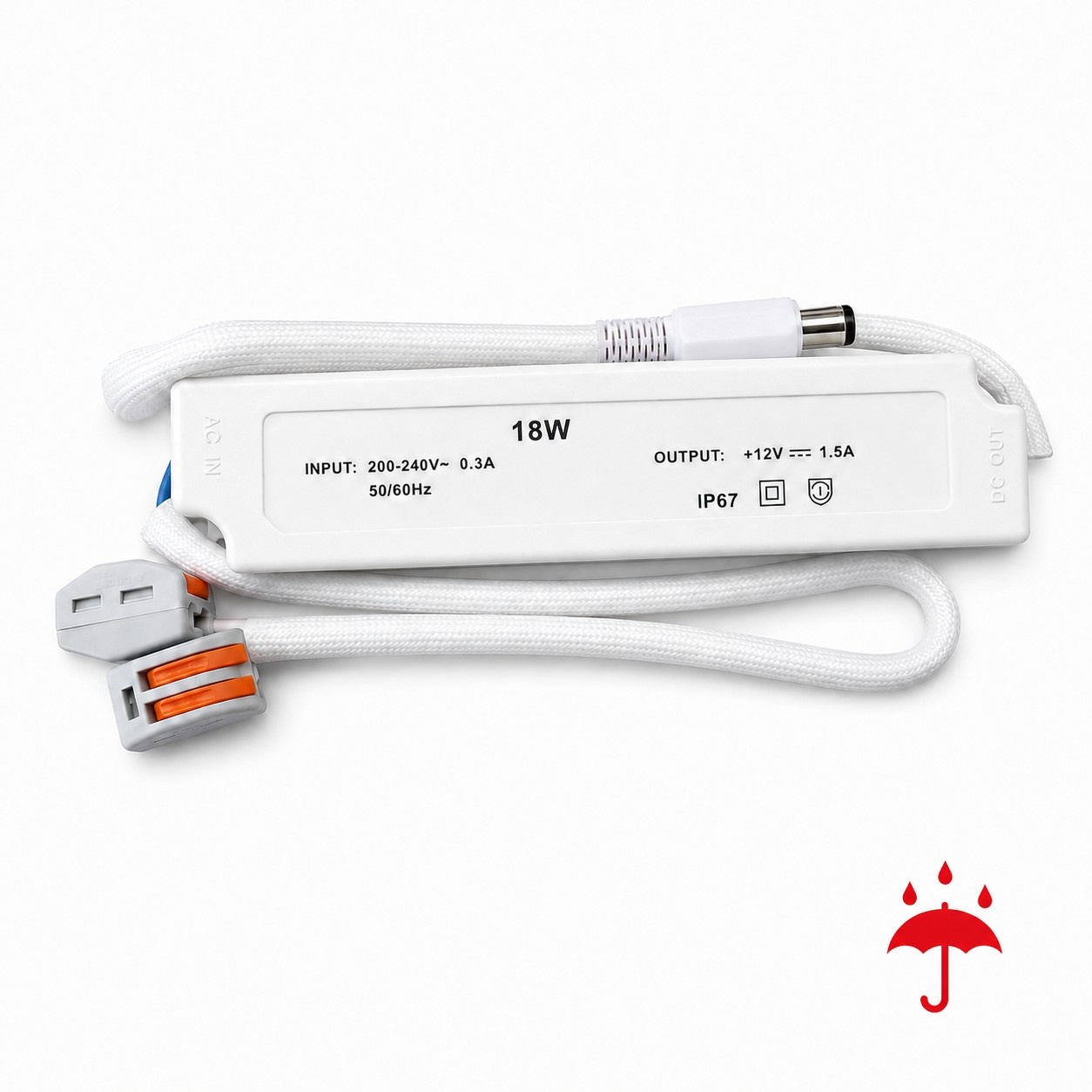 18W LED-transformator 12V – IP67