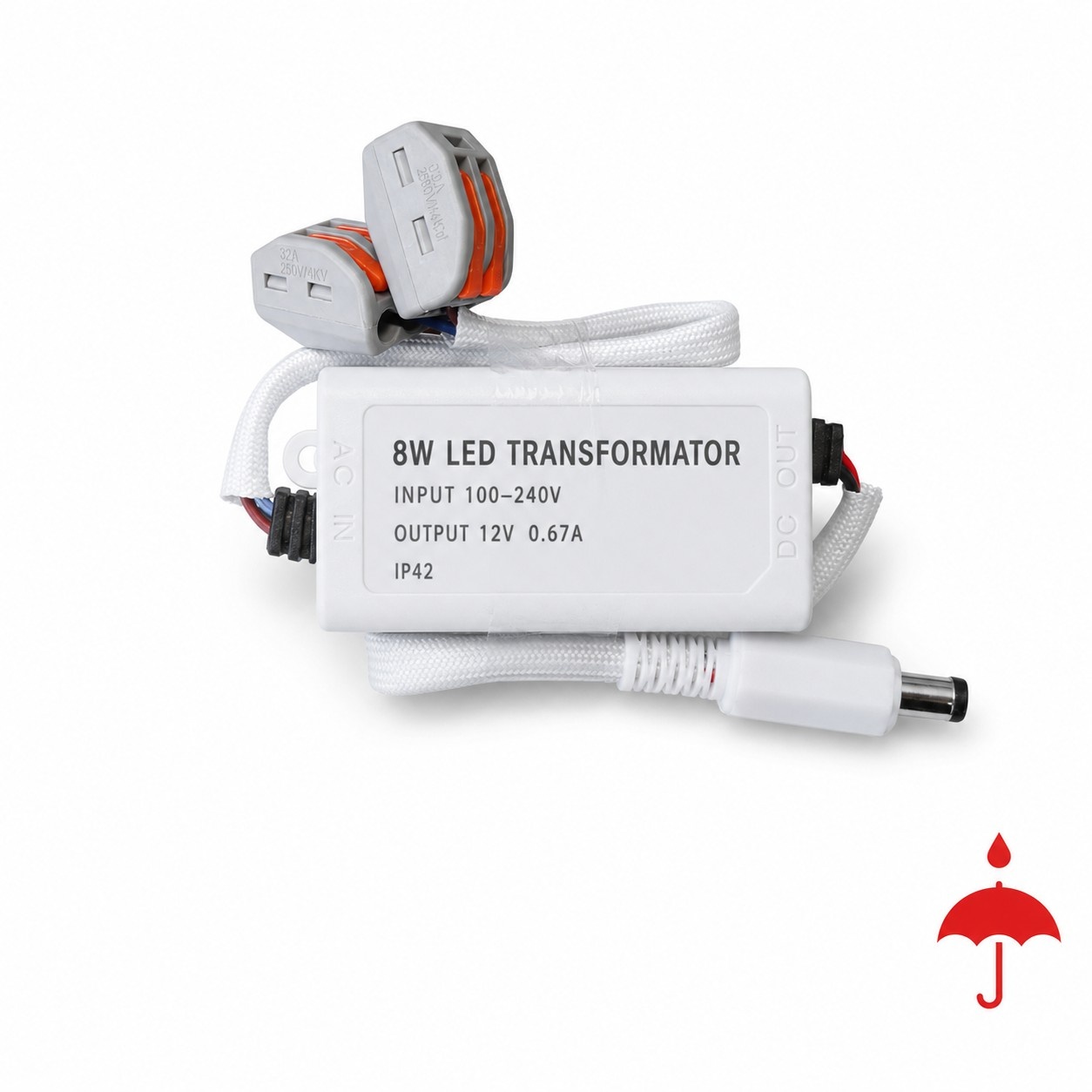8W LED-transformator 12V – IP42