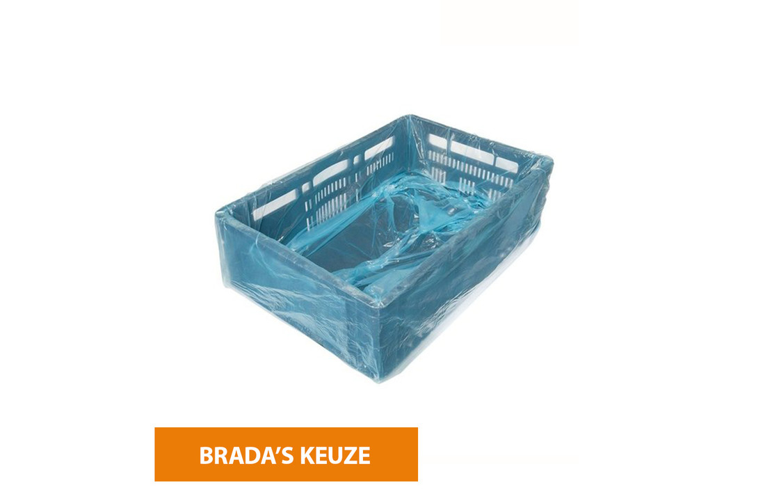 HDPE crate bag 30my blue size 68/2 x 17 x 63 cm