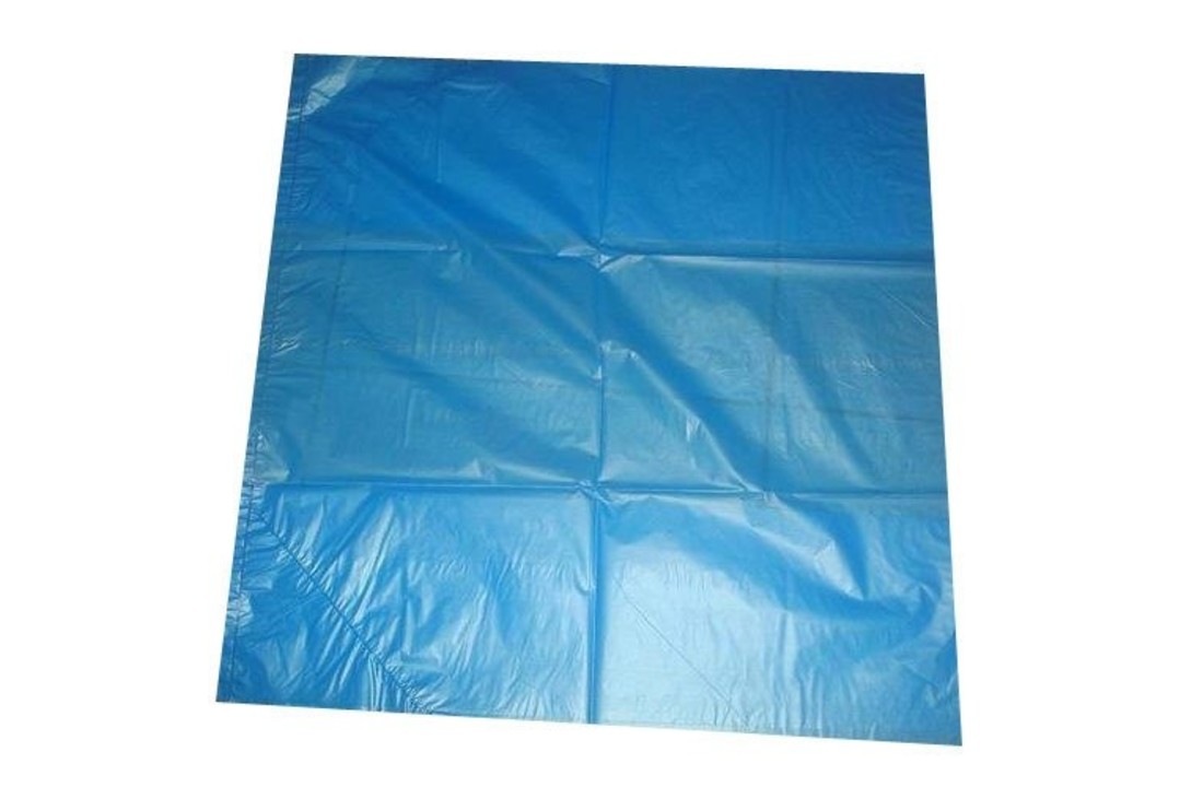 HDPE zak 20my kleur blauw formaat 400 x 600 mm