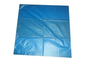 HDPE material flat bag 30my blue size 70 x 130 cm