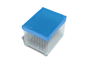 LDPE speedcover 35my blauw formaat 21 + 19 = 40 x 58 cm