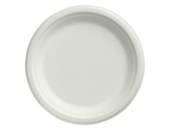 Wegwerp suikerriet borden rond formaat 180 mm